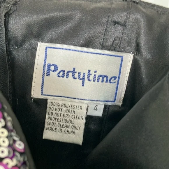 Sequin and Feather Strapless Dress - Picture 7 of 9